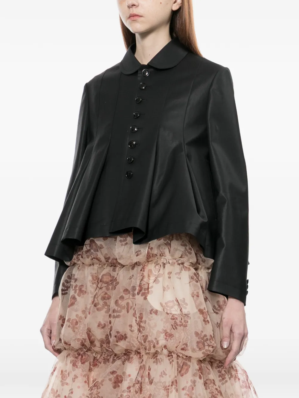 Buttoned Peplum Jacket