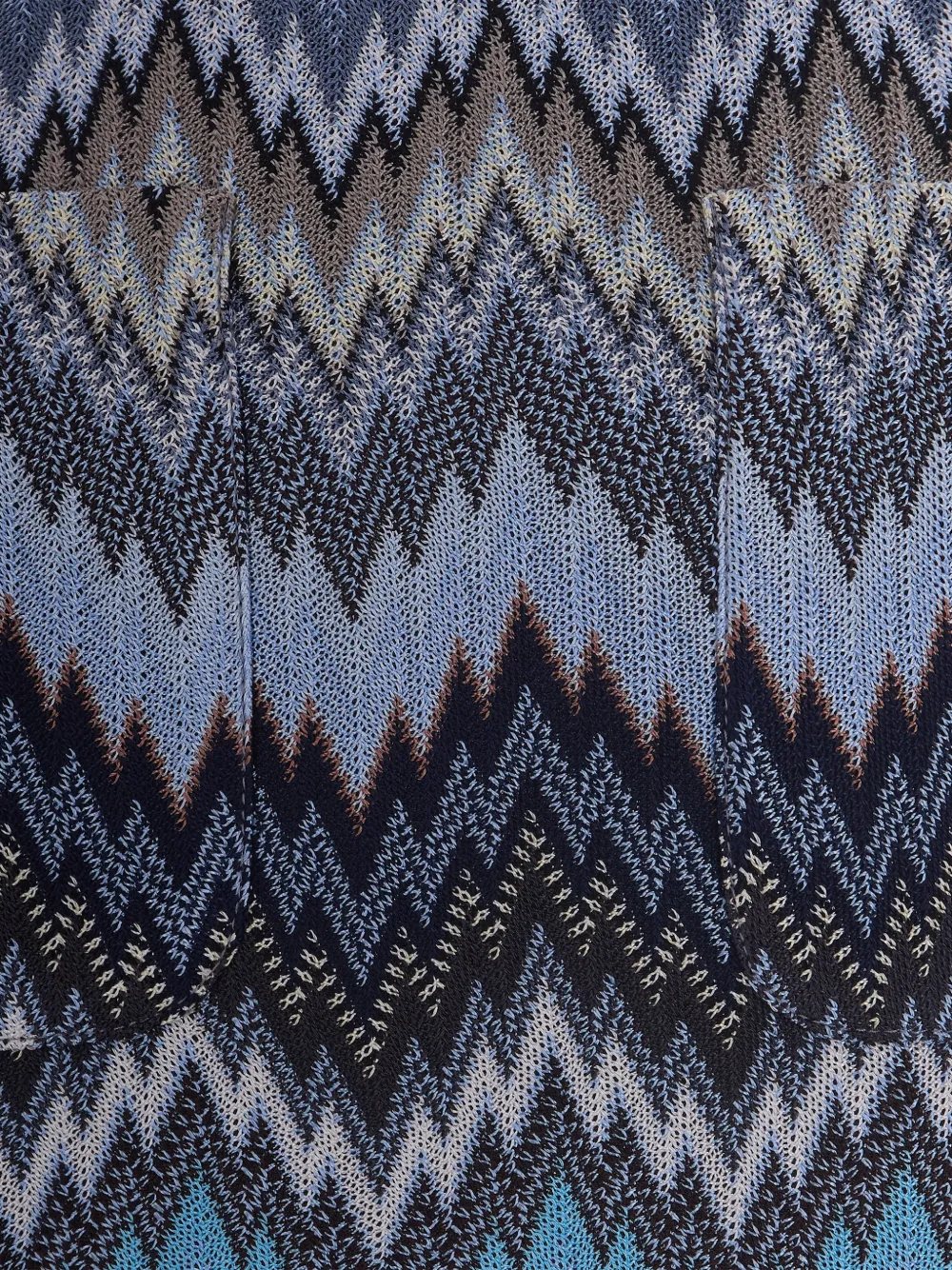  Missoni Chevron Mini Skirt - Blue 