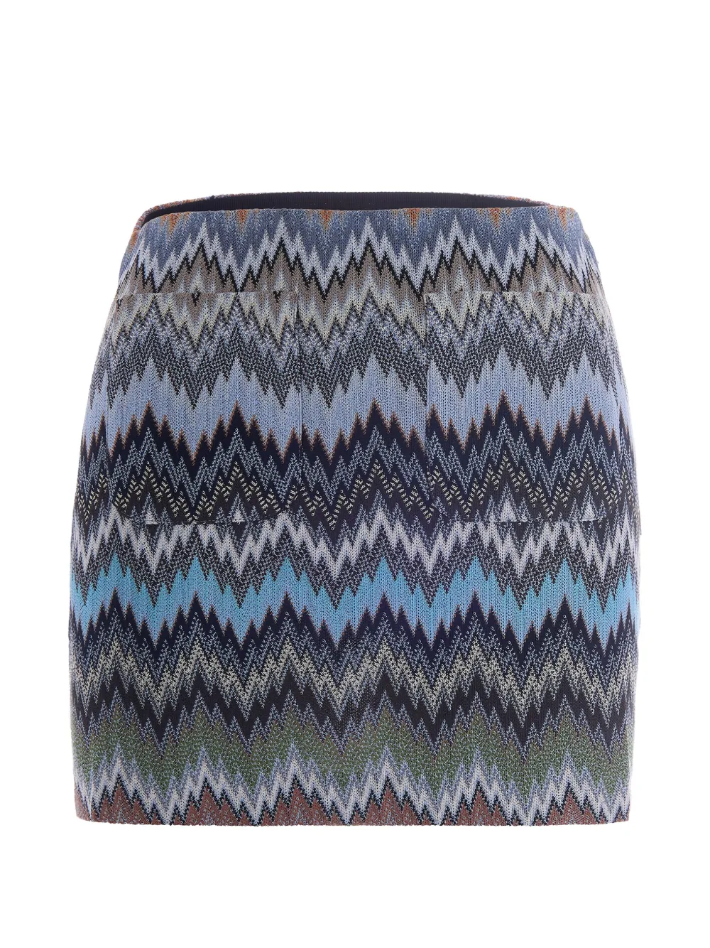 Missoni Chevron Mini Skirt - Blue 