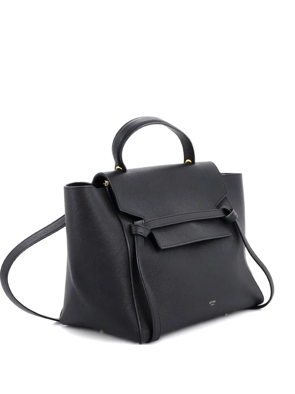 Celine Pre-Owned Belt Bag Textured Leather Mini shoulder bag - Nero