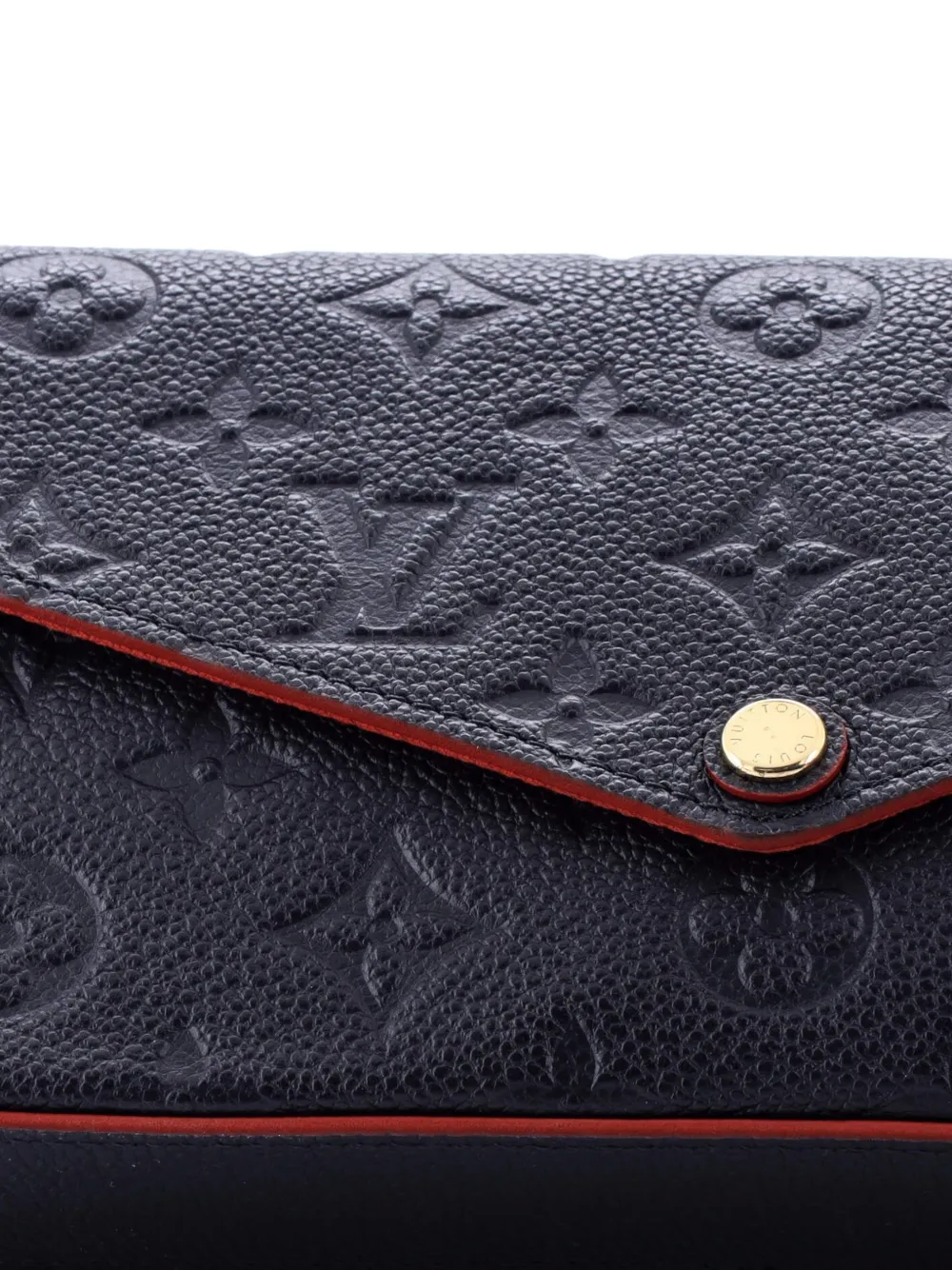 Louis Vuitton Pre-owned Felicie Pochette Monogram Empreinte Leather Crossbody Bag in Blue, view 5