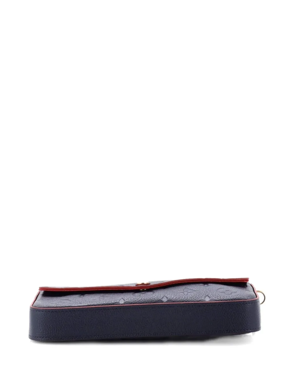 Louis Vuitton Pre-owned Felicie Pochette Monogram Empreinte Leather Crossbody Bag in Blue, view 4