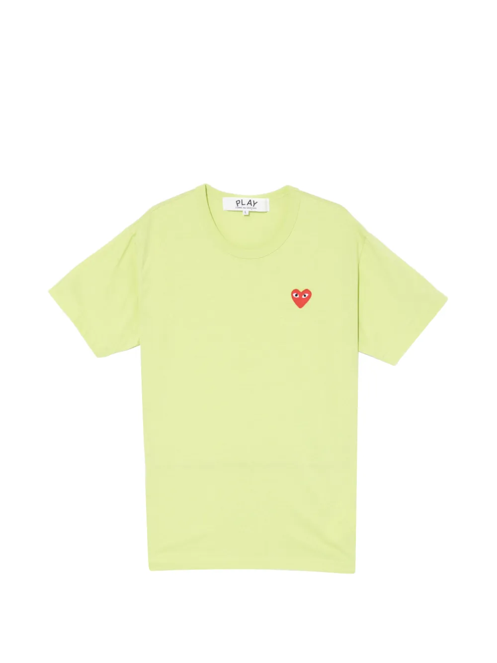 Comme Des Garçons Play T-shirt con applicazione a cuore - Verde