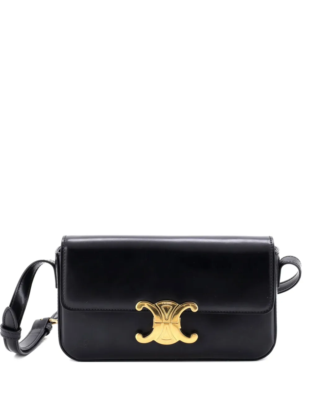 Celine Pre-Owned Triomphe East-West Smooth Calfskin shoulder bag - Nero