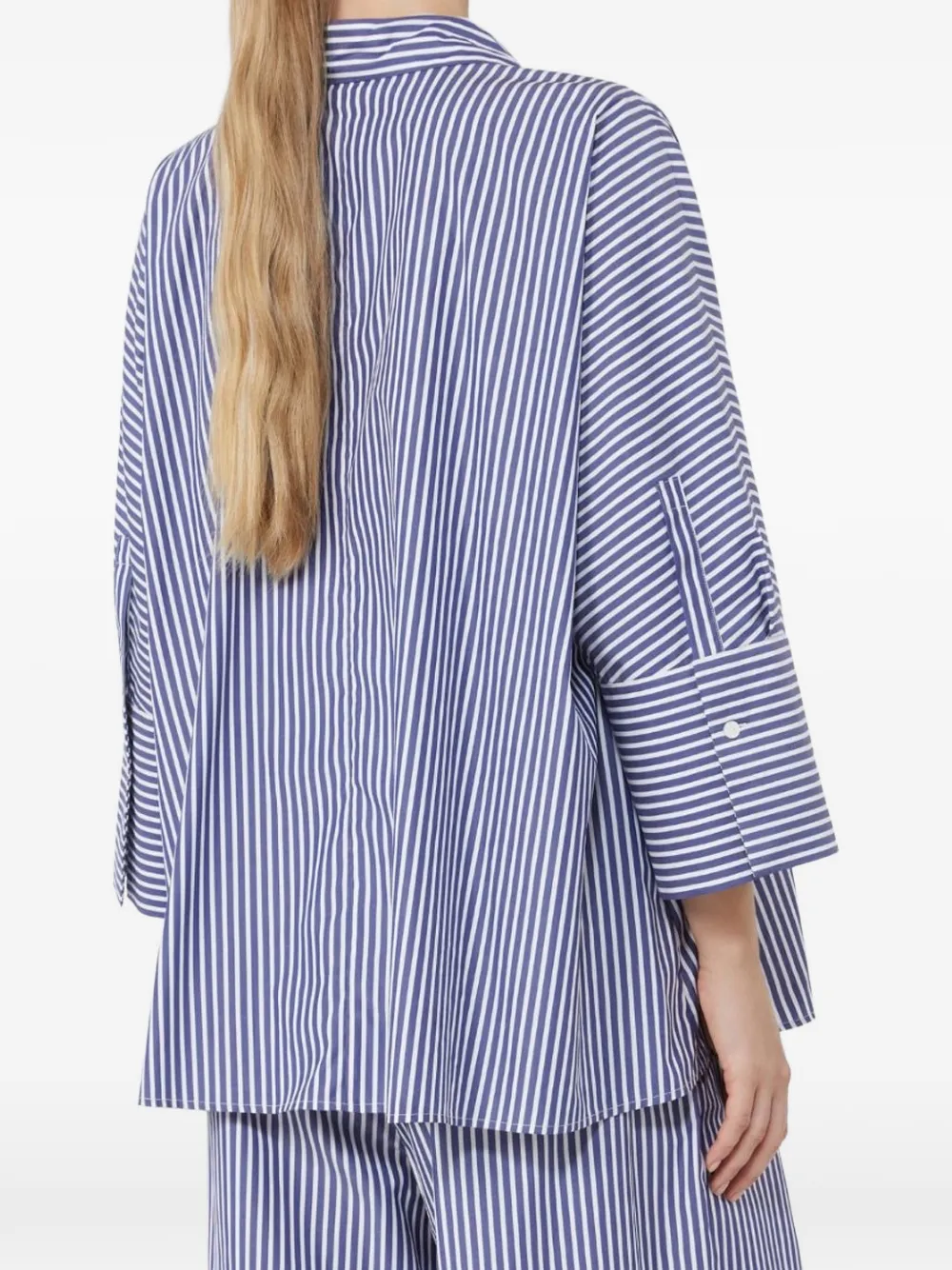  Weekend Max Mara Striped Sleeve Shirt - Blue 