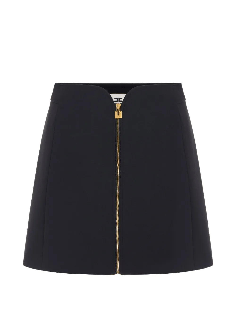 Elisabetta Franchi zip mini skirt - Nero