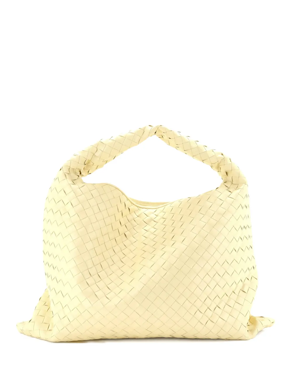 Bottega Veneta Pre-Owned Hop Intrecciato Leather Large hobo bag - Giallo