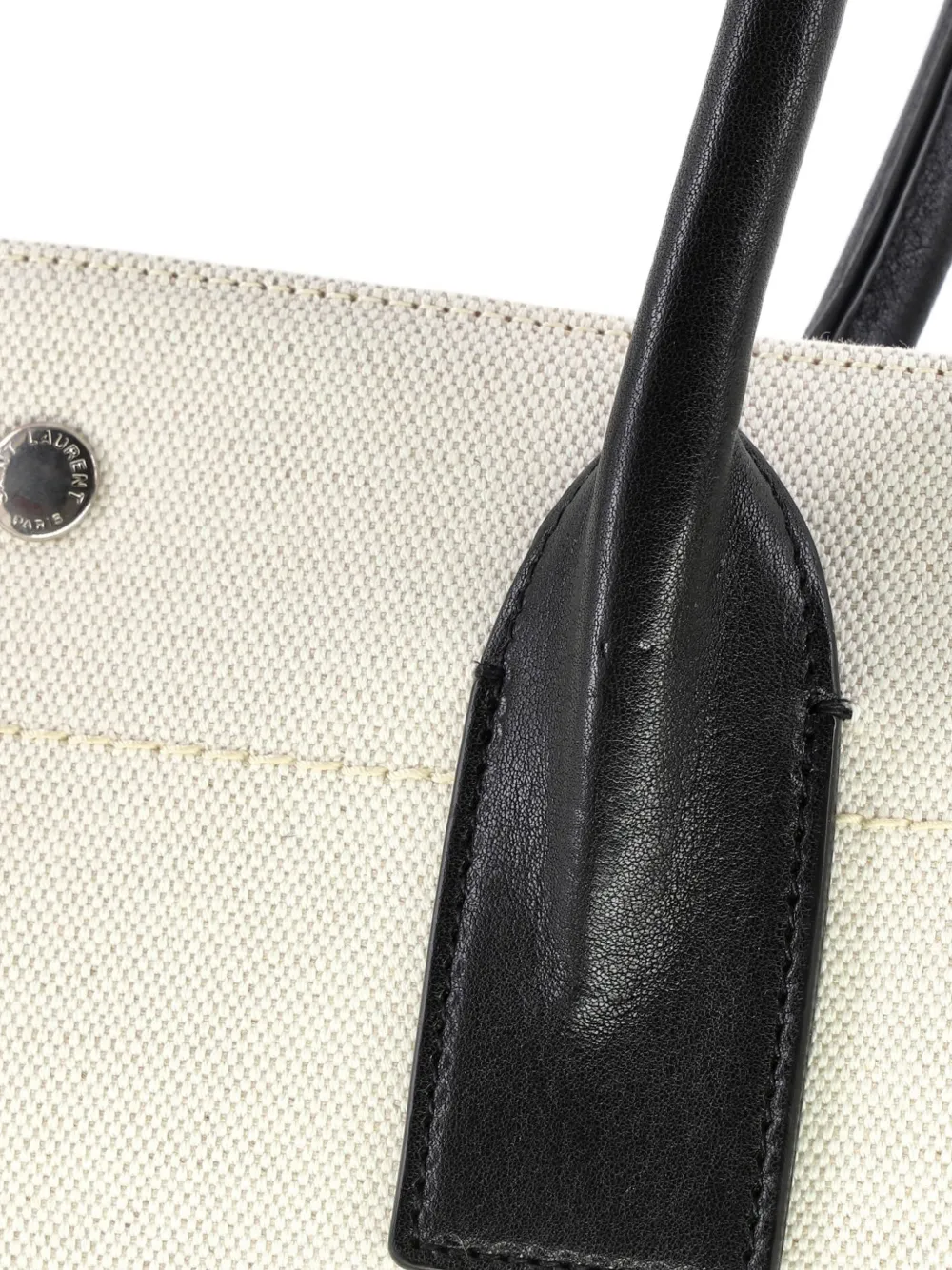 Rive Gauche Shopper Canvas Small Tote Bag