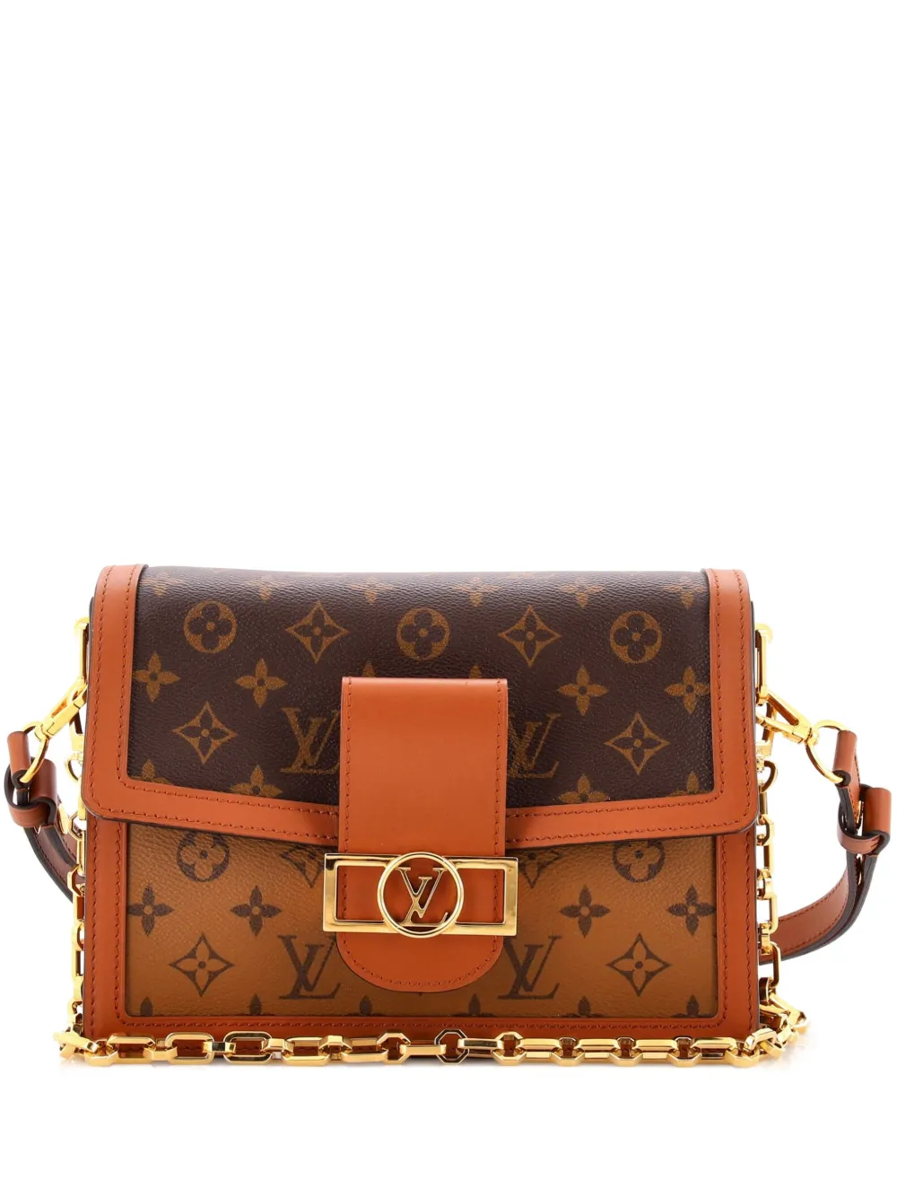 Louis Vuitton Pre-Owned Dauphine Reverse Monogram Canvas MM shoulder bag - Marrone