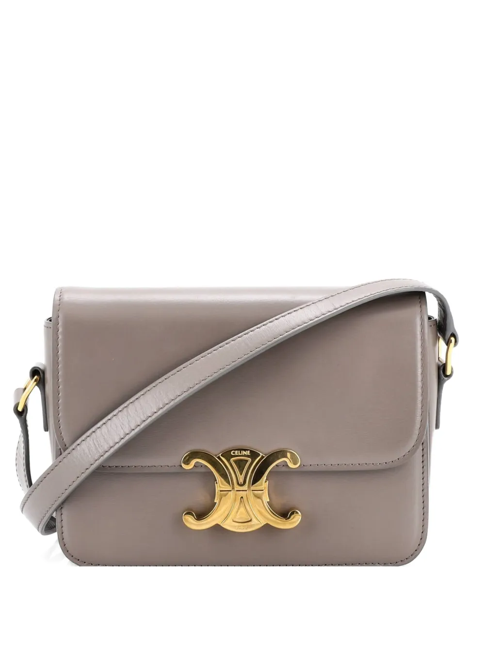Celine Pre-Owned Triomphe Shoulder Bag Smooth Calfskin Teen crossbody bag - Grigio