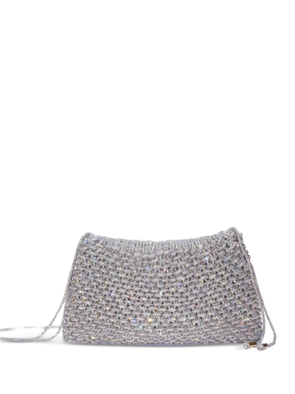 Hibourama Penelope crystal-embellished shoulder bag - Argento
