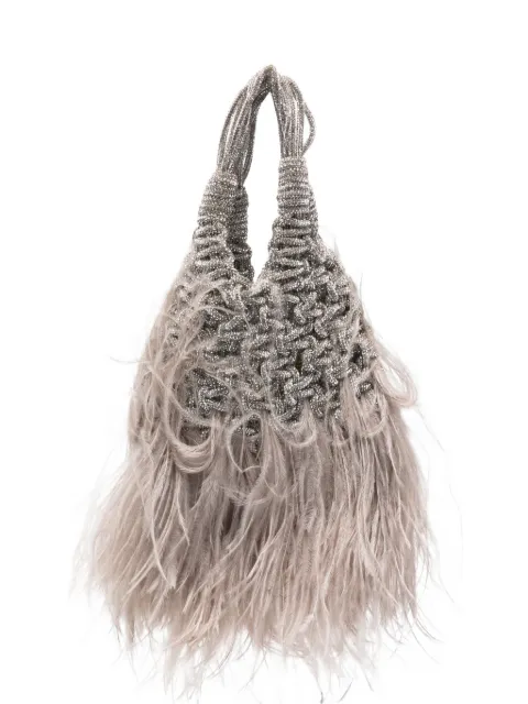 Hibourama mini Vannifique plumes-embellishment tote bag