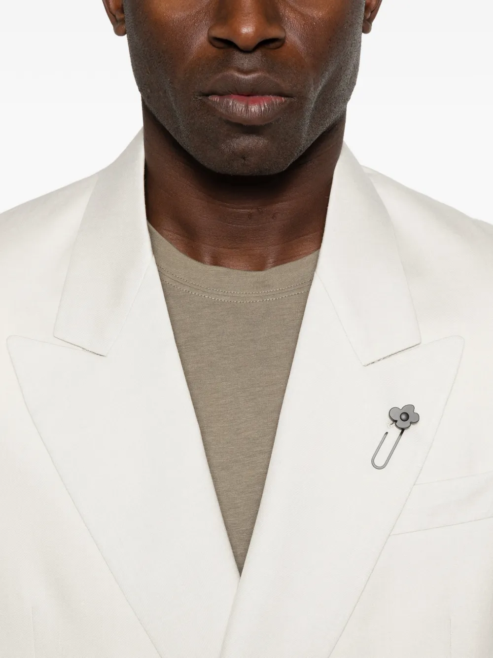 Lardini Blazer met dubbele rij knopen Wit
