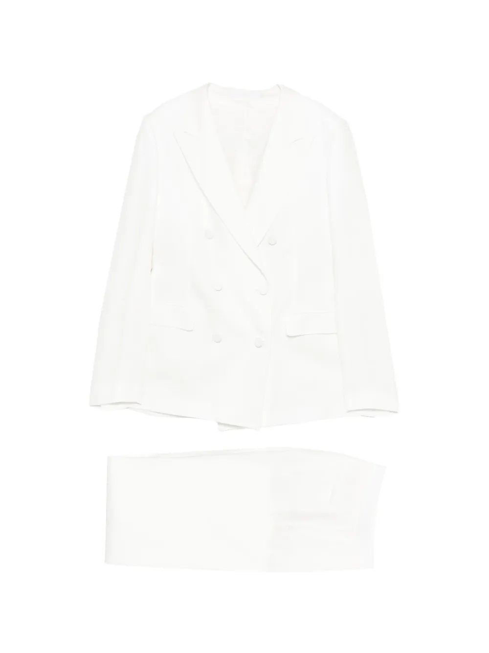Tagliatore double-breasted suit - Bianco