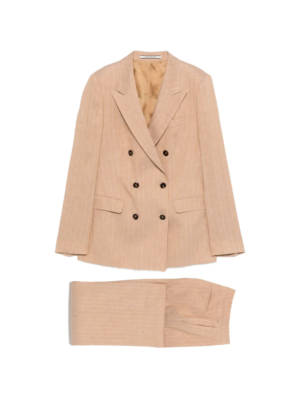 Tagliatore pinstripe suit tailoring - Nude