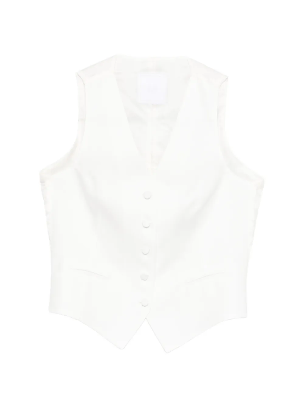 Tagliatore V-neck vest - Weiß