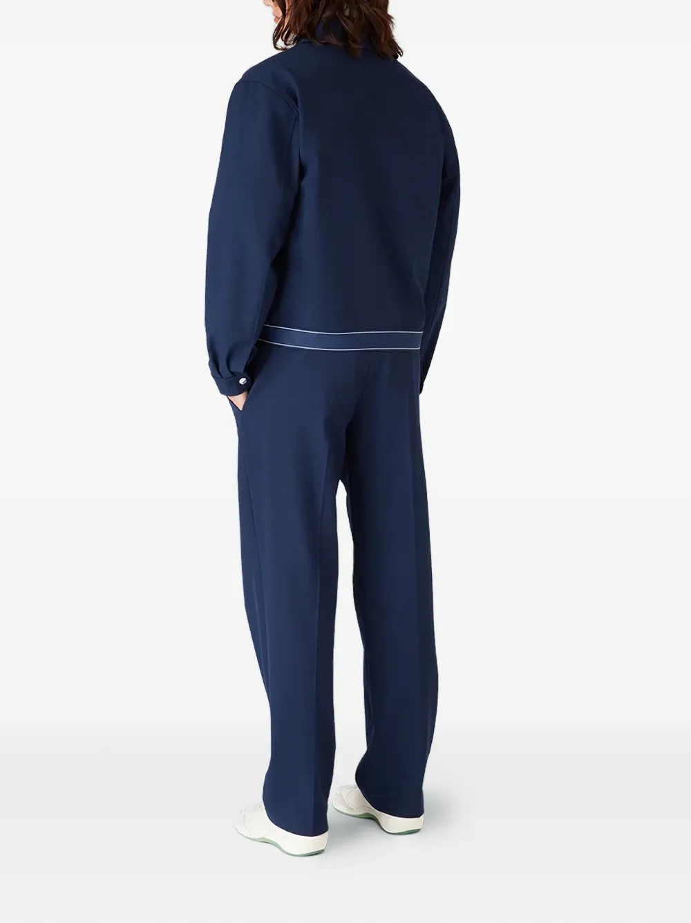 Casablanca Shirtjack met logo afwerking Blauw