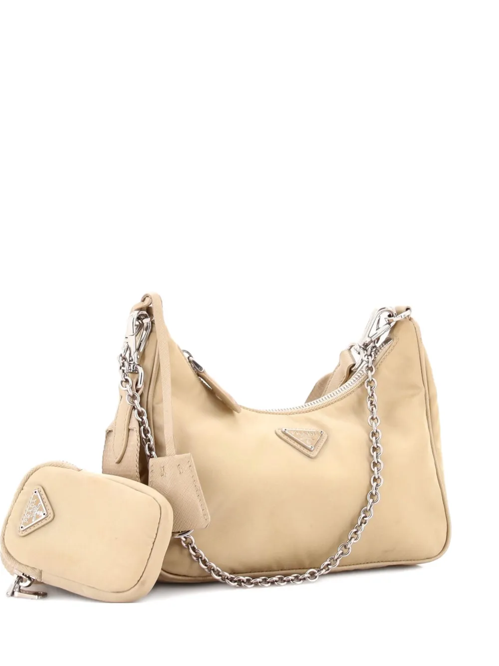 Prada Pre-Owned Re-Edition 2005 Shoulder Bag Tessuto Small crossbody bag - Toni neutri