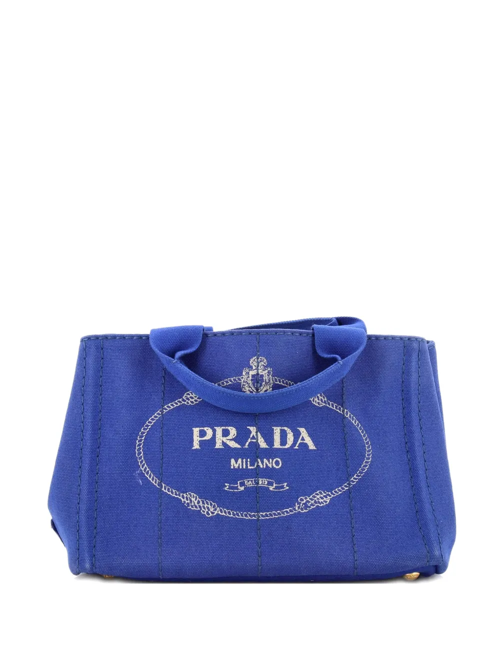 Prada Pre-Owned Canapa Canvas Mini tote bag - Blu