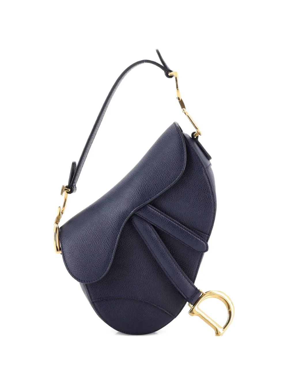 Christian Dior Pre-Owned Saddle Handbag Leather Mini shoulder bag - Blu