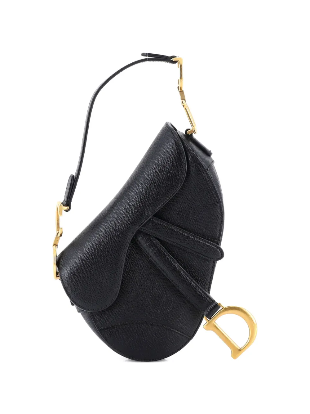 Christian Dior Pre-Owned Saddle Handbag Leather Mini shoulder bag - Nero