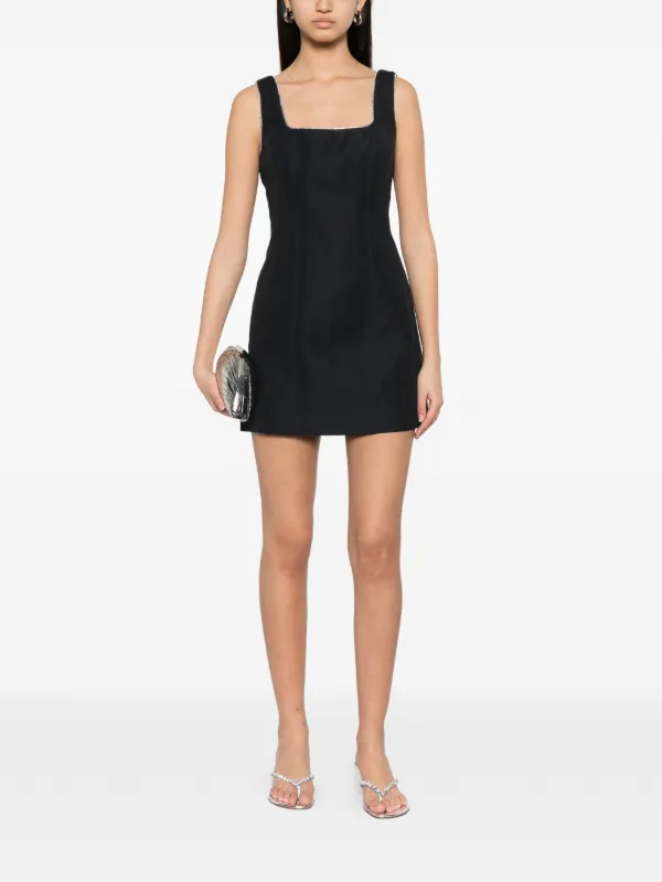 maje black mini dress Mini cotton dress
