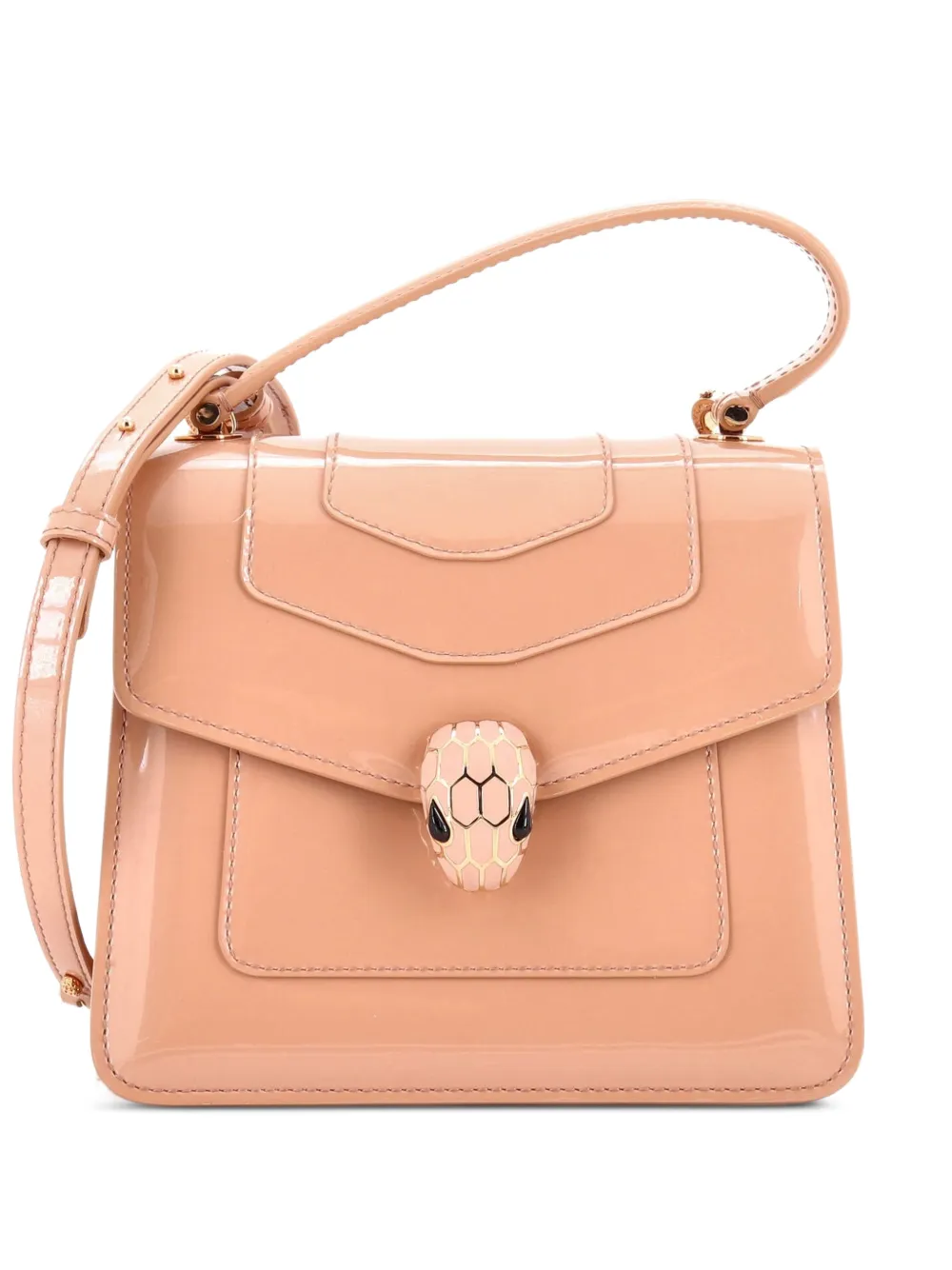 Bvlgari Pre-Owned Serpenti Forever Top Handle Bag Patent Small satchel - Toni neutri