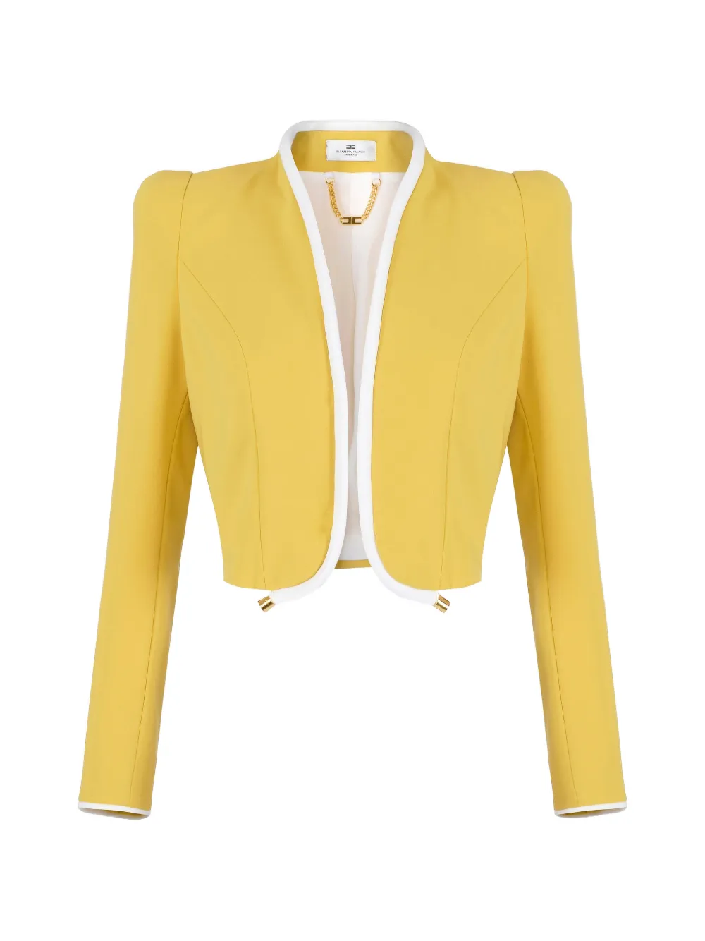 Elisabetta Franchi shoulder-pads jacket - Giallo