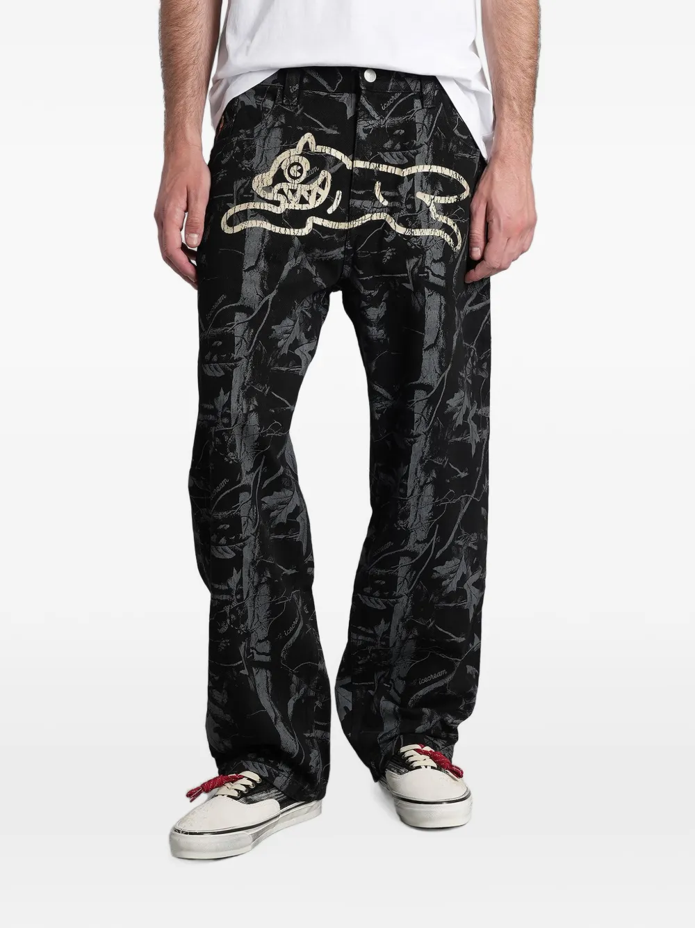 Billionaire Boys Club - Ice Cream Double Scoop printed jeans - Schwarz