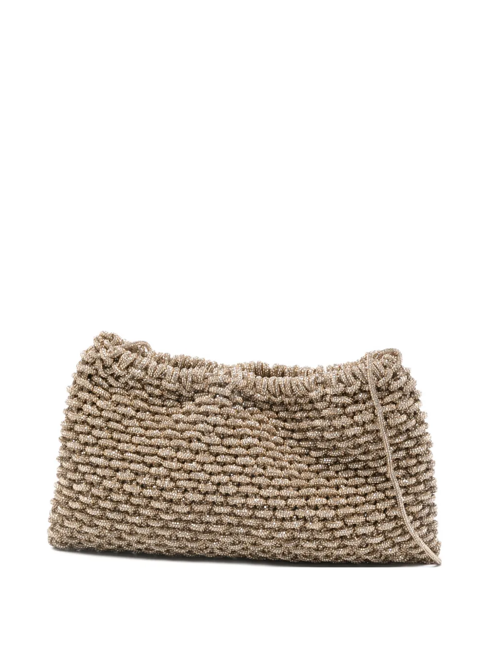 Hibourama Penelope crystal-embellishment clutch bag - Oro