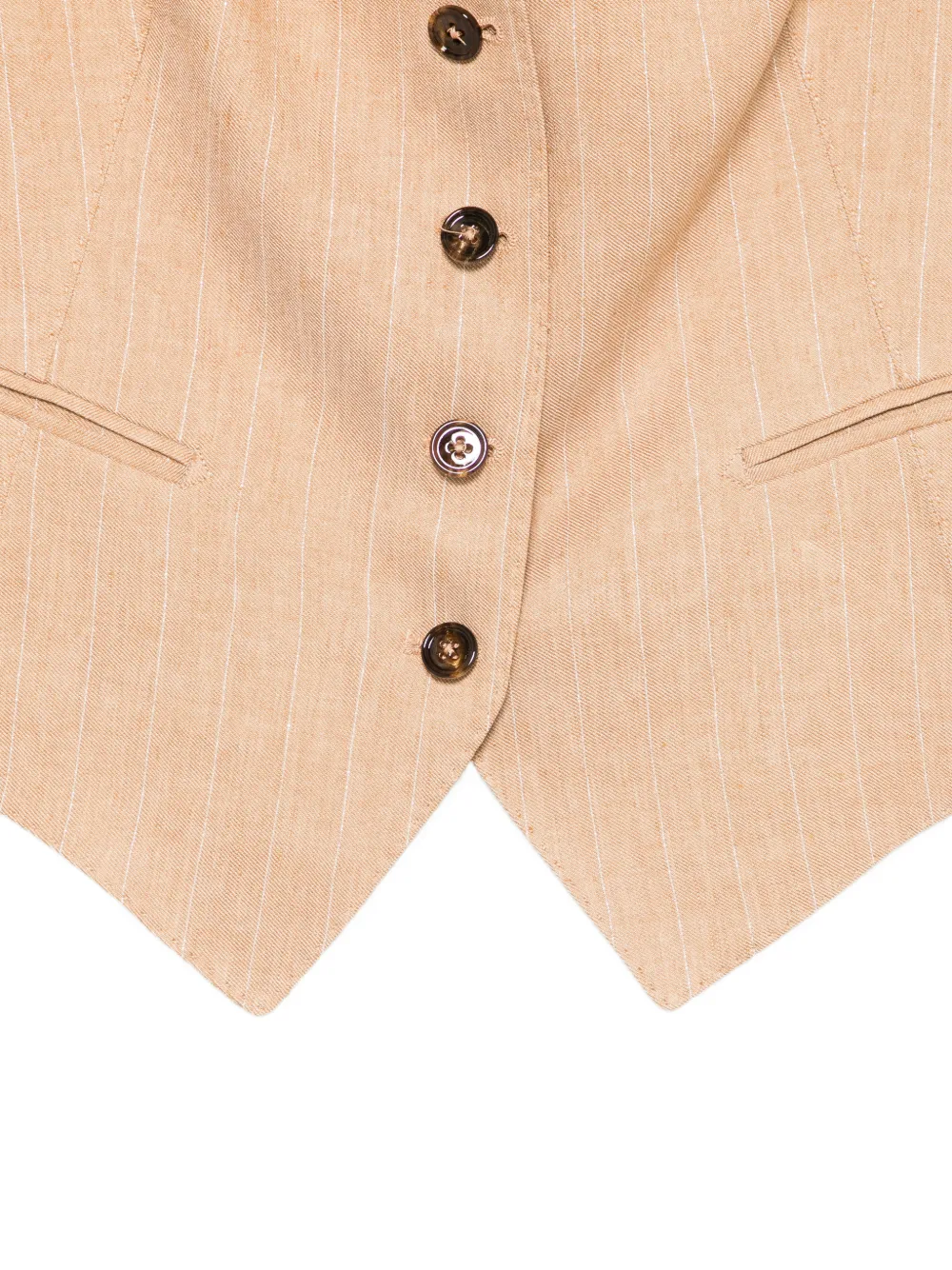 Tagliatore Gestreept gilet Beige