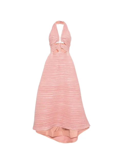 Cult Gaia vestido con cuello halter y aberturas