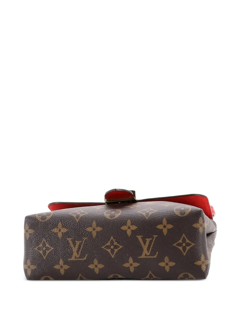 Locky Handbag Monogram Canvas With Leather Bb Satchel