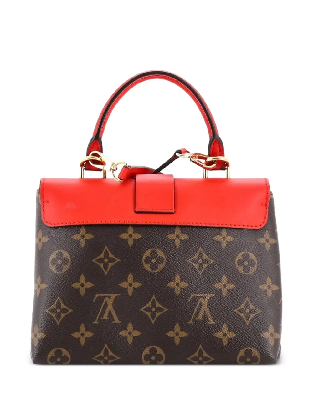 Locky Handbag Monogram Canvas With Leather Bb Satchel
