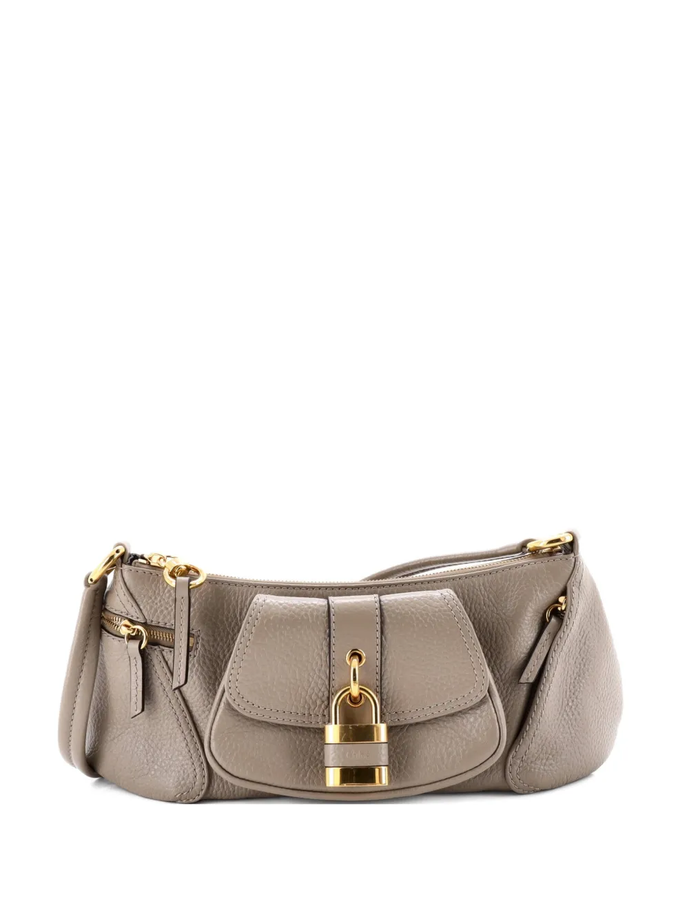 Chloé Pre-Owned The 99 Leather shoulder bag - Grigio
