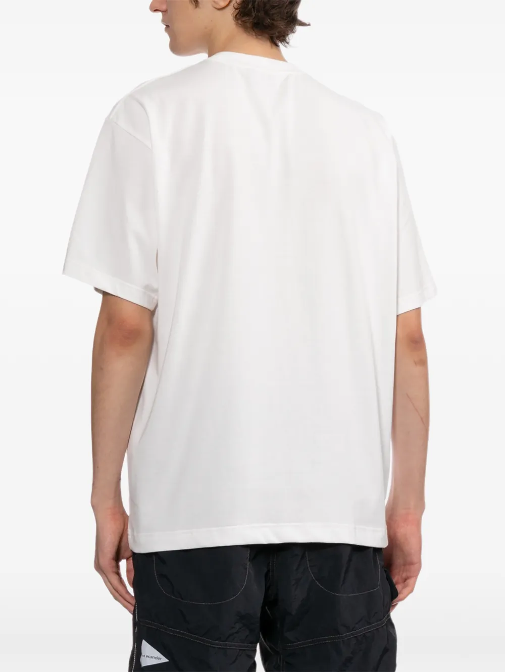and Wander T-shirt met logoprint Wit