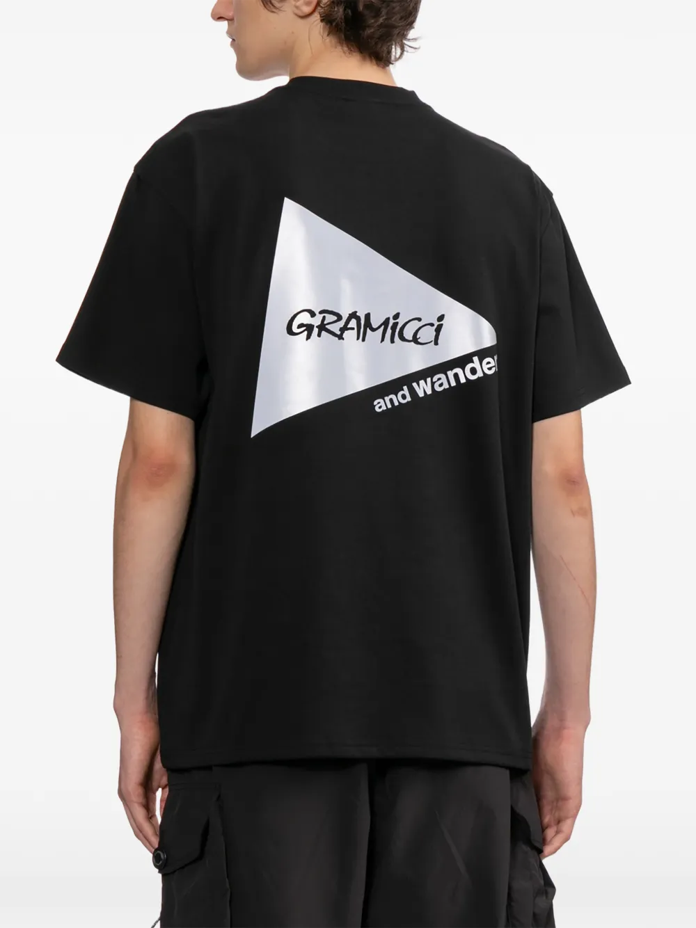 and Wander T-shirt met borstzak Zwart