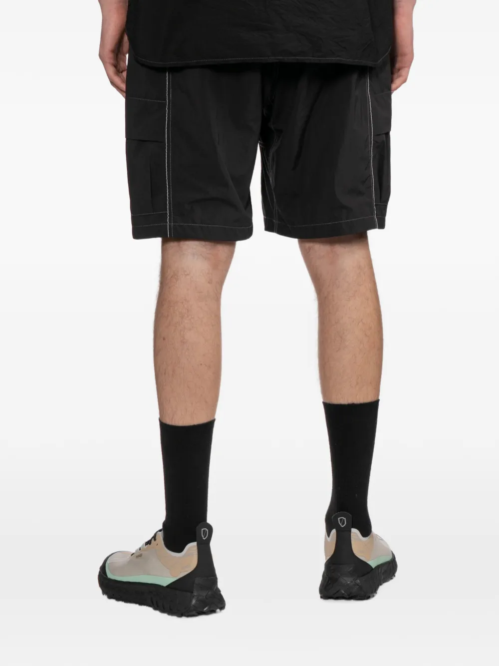 and Wander Cargo shorts met ceintuur Zwart