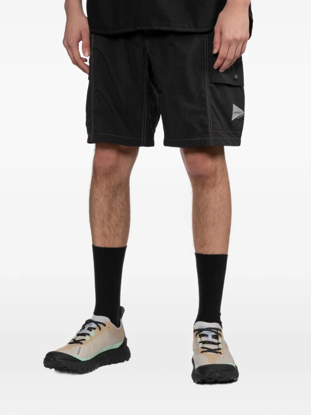 and Wander Cargo shorts met ceintuur Zwart