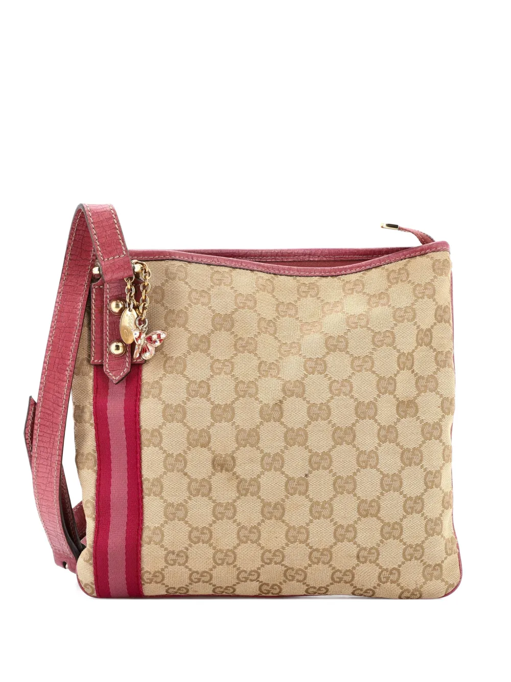 Gucci Pre-Owned Jolicoeur Messenger Bag GG Canvas crossbody bag - Rosa