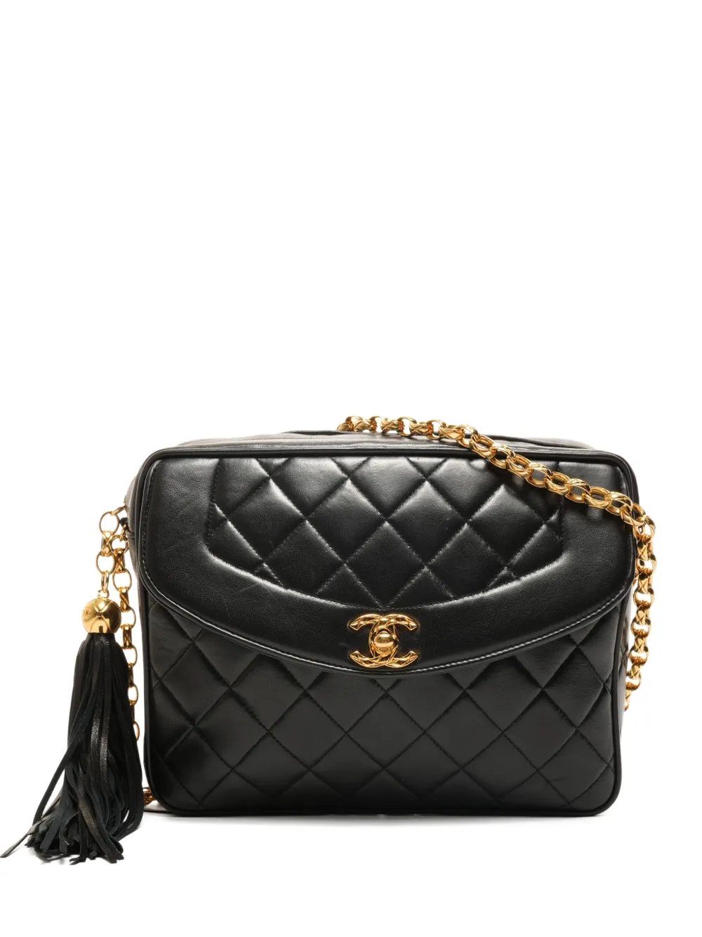 CHANEL Pre-Owned 1986-1988 Camara Bag quilted tassel shoulder bag - Nero