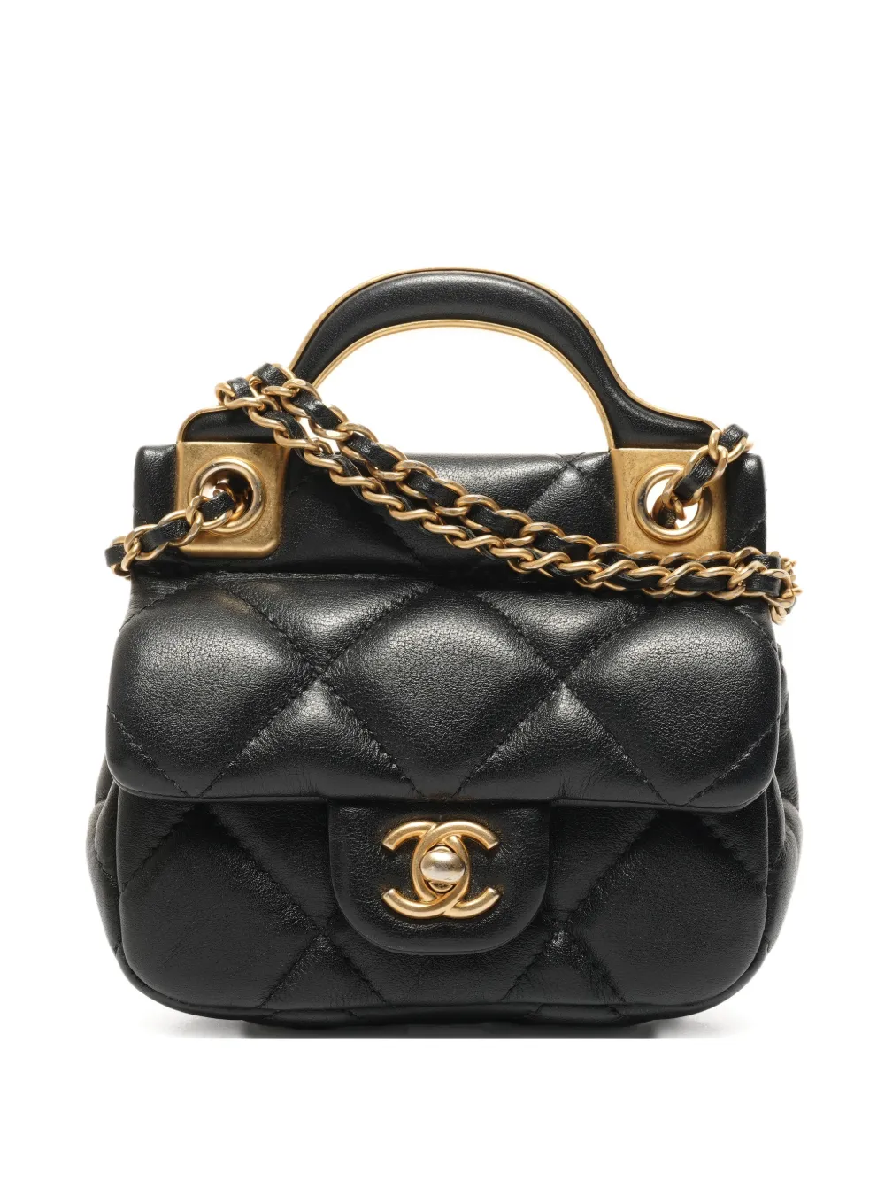 CHANEL Pre-Owned 2021-2022 mini Matelasse shoulder bag - Nero