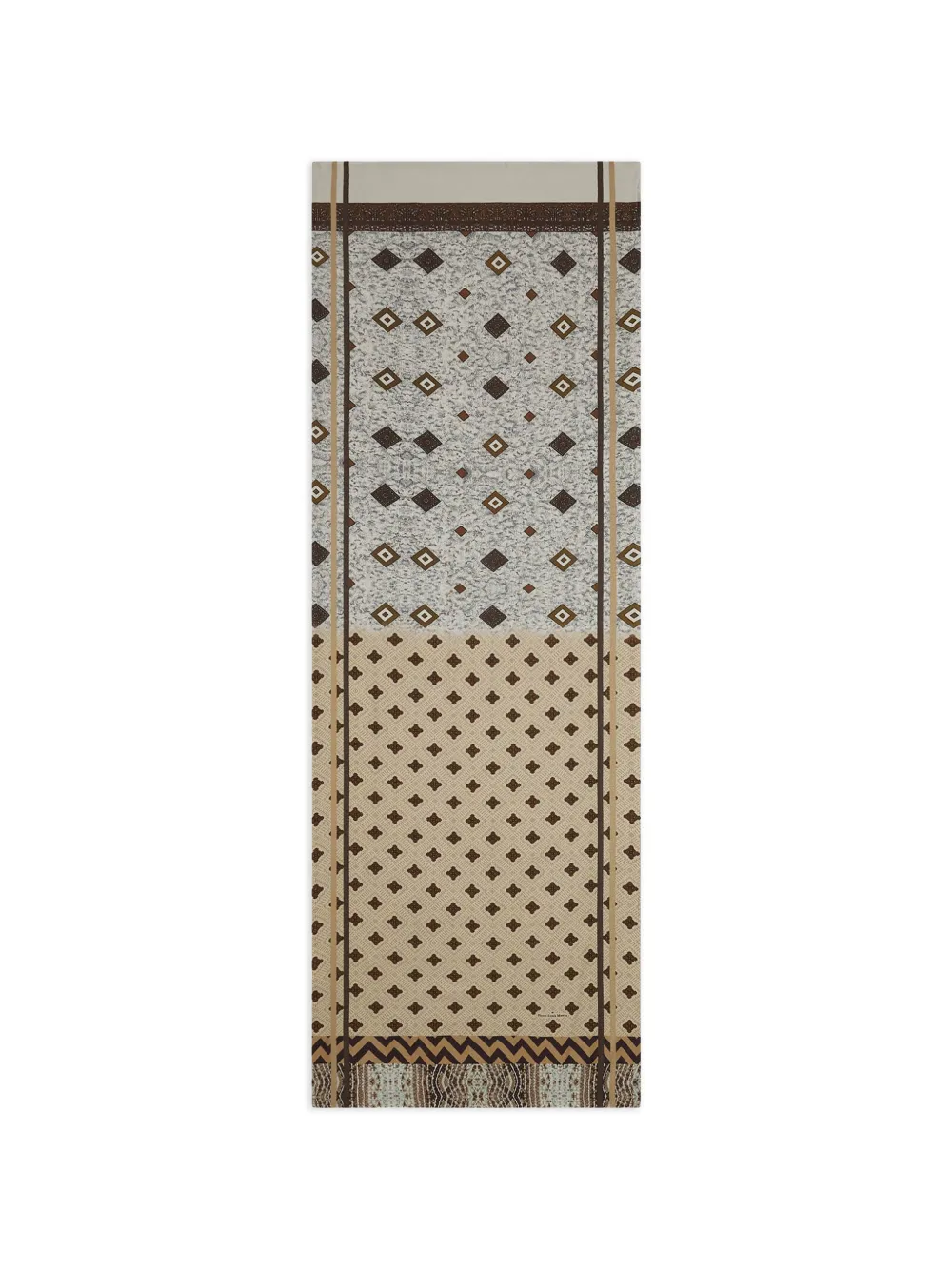Pierre-Louis Mascia Aloesta geometric print scarf - Toni neutri