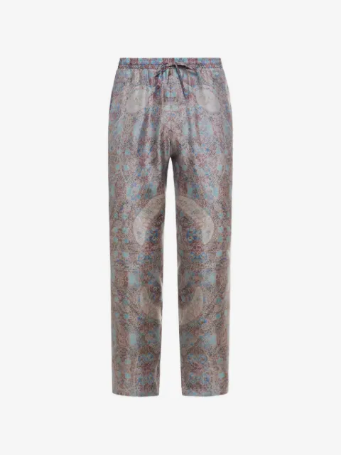 Pierre-Louis Mascia pantalones Aloe de seda con cordones
