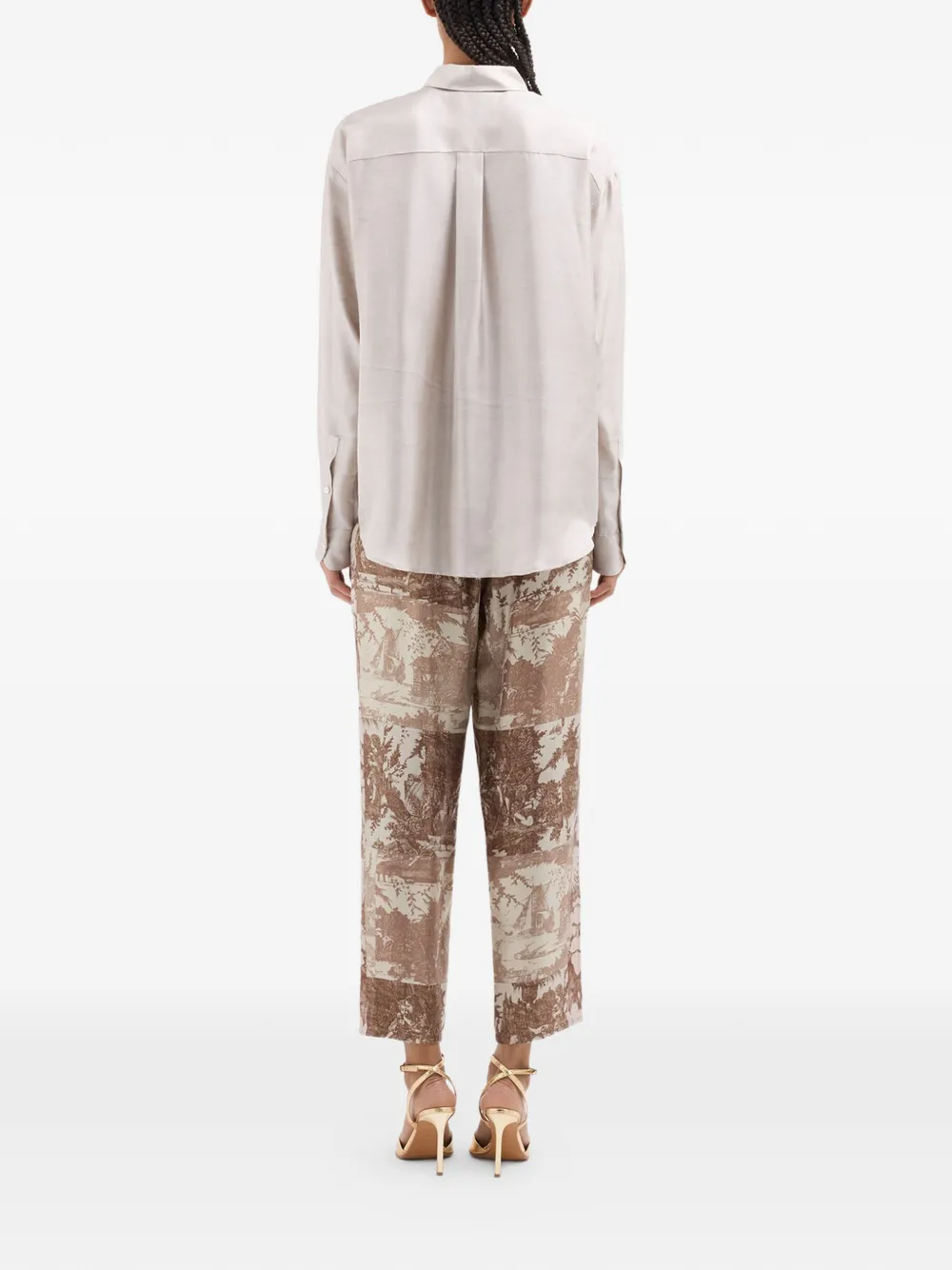 Brushstroke-Motif Shirt