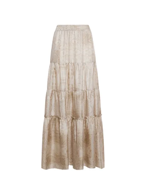 Pierre-Louis Mascia Aloe paisley jacquard maxi skirt