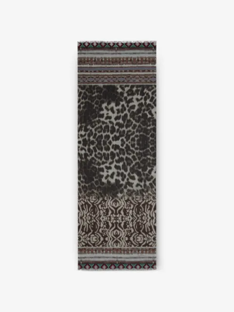 Pierre-Louis Mascia Hawnbci animal geometric scarf