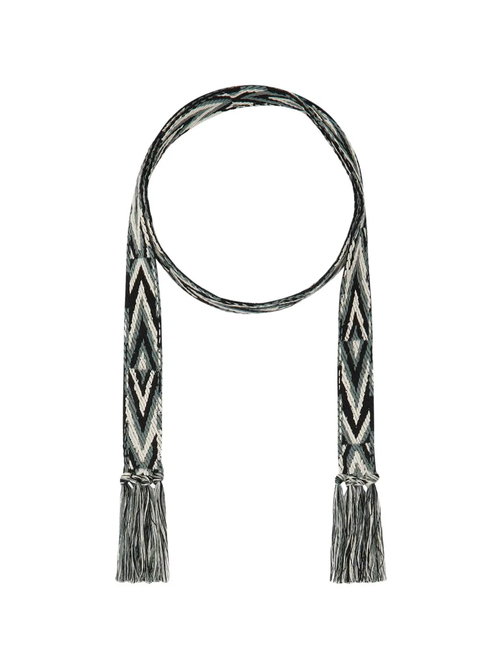 Pierre-Louis Mascia geometric tassel cotton belt - Toni neutri