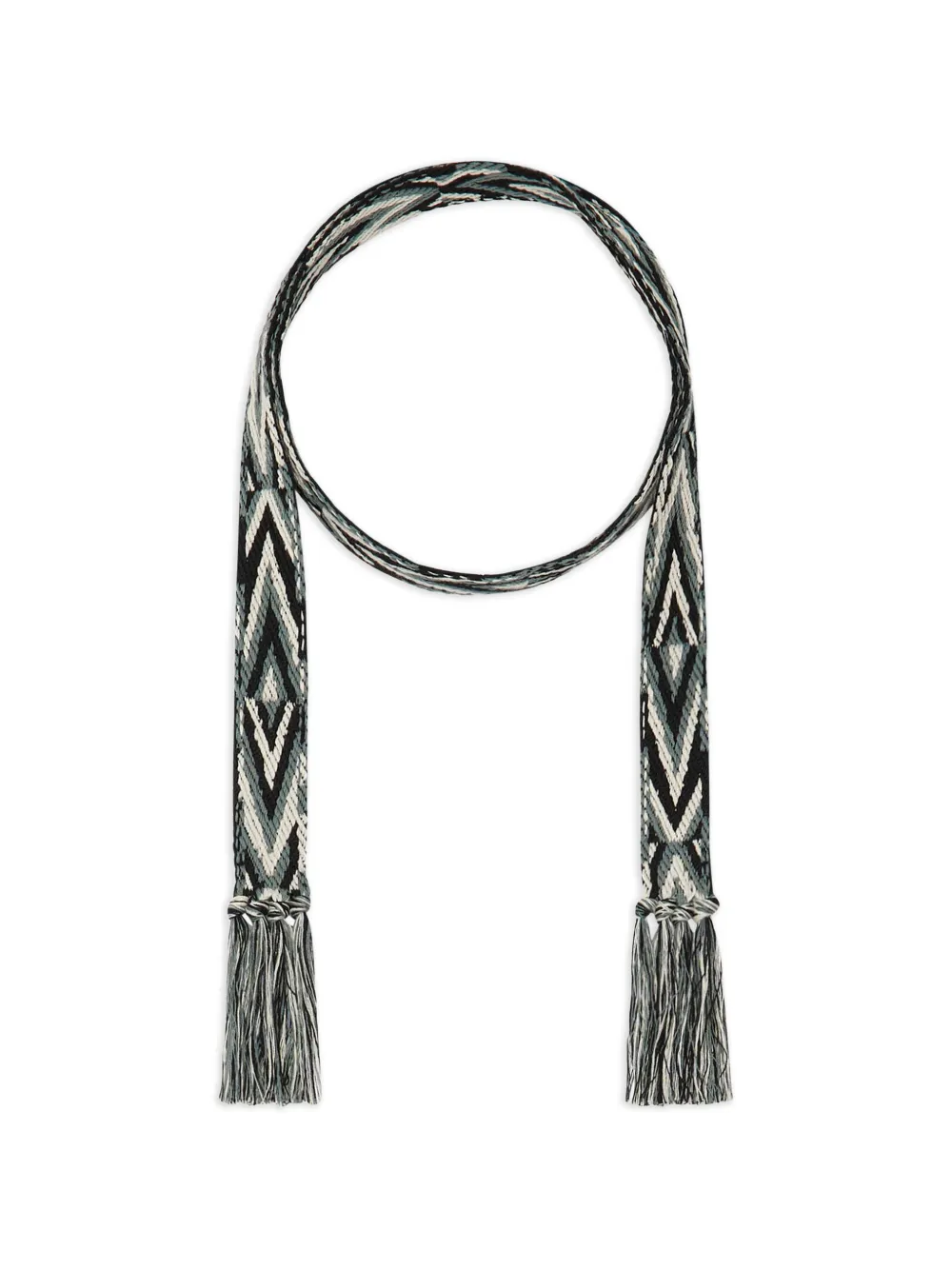 Pierre-Louis Mascia geometric tassel cotton belt - Toni neutri