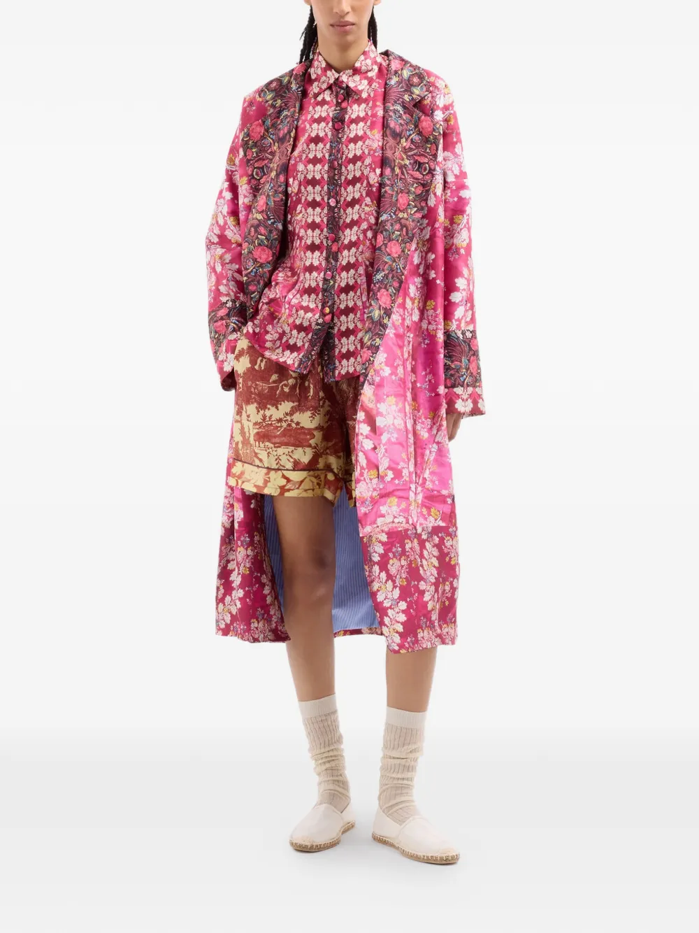 Pierre-Louis Mascia Aloe shirt met bloemenprint en lange mouwen Roze